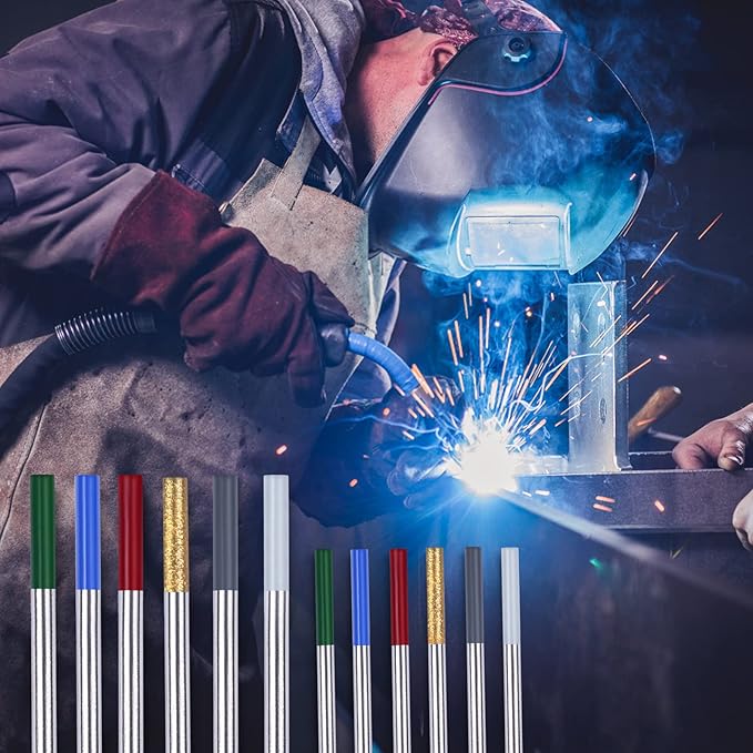 TIG Welding Tungsten Electrodes Tungsten Service 10-Pack (Red - 2% Thoriated Tungsten 1/16")