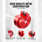 VEVOR PVC Pipe Reamer Kit, Aluminum Alloy, PVC Pipe Fitting Reamer Plumbing Tools Kit, Socket Saver for SCH 40 Pipe, Contains 1/2'', 3/4", 1", 5/4'', 3/2", 2", 3", 4'', for Water Lines, Drain Lines
