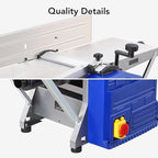 Power Benchtop Planer, TROPOW 1250W Powerful Benchtop Planer, 7.8Inch Width Worktable, Low Dust Work, Worktable Thickness Planer Low Noise Ideal for Hard and Soft Wood Planing