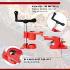 Pipe Clamps 3/4 inch 6 Pack Pipe Clamp with Unique Foot Ideal for Carpentry, Home Improvement, and DIY Projects Wood Gluing Clamps (Red, 3/4 IN)