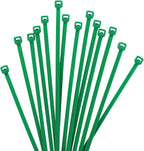 XINGO 1000 PCS 6 inch Cable Zip Ties, 18lb Strength, Small Tie Wraps Self-Locking Nylon Zip Ties for Indoor and Outdoor Use (Green)