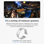 3 Inch (76.1mm) Stainless Steel Welding Tacking Band Clamp,Clamp-On Exhaust Pipe Tacking Band for Welding Fabrication