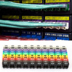 Coded Clip on Wire Markers, Wire Number Labels, Colorful Wire Numbering Marker Tube Cable Marker for Marking(100PCS -4MM 4)