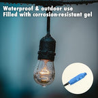 200 Pcs Waterproof Wire B Connectors - AWG 22-26 Small Gauge Low Voltage Gel Filled Bean Butt Splices Terminals Electrical Crimp Cable Connector for Outdoor, Security Wiring, and CCTV