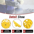 findmall 7 Inch Diamond Cup Grinding Wheel Turbo Row Grinding Wheel Angle Grinder Disc FIt for Grinder Polishing and Cleaning Stone