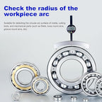 Digital Radius Gauge for High-Precision Measurement of Inside Radius, Outside Radius, and Depth. Radius Range: 450-2500mm (17.7-98.4”), Linear Range: 0-50.8mm (0-2”)