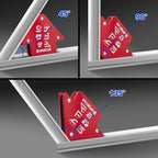 Spurtar Welding Magnets 6pcs 25lbs, Heavy Duty Welding Magnets and Clamps, Strong Magnetic Holder Tools and Accessories, 45, 90, 135 Degree Angle