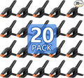20 Pack 4.5 inch Plastic Spring Clamps, Black Heavy Duty Clips, Backdrop Clips, Woodworking Clamps, Plastic Clamps for Crafts, Backdrop Stand, Woodworking, Photography