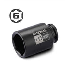 CASOMAN 6-Point 1/2-Inch Drive Deep Impact Socket- 1-1/2" (SAE), CR-MO, 1/2-inch Drive 6 Point Axle Nut Socket for Easy Removal of Axle Shaft Nuts (1-1/2")