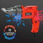 SHALL Electric Metal Cutting Shear, 4.0-Amp Corded Sheet Metal Cutter, Variable Speed with 360 Degree Swivel Head, Continuous Cutting, Clean Cut for 14GA Sheet Metal & 16GA Stainless Steel, 2500 SPM