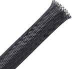 25ft - 1.25 inch PET Expandable Braided Sleeving – Black – Alex Tech Braided Cable Sleeve
