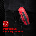 Changeable Head Manual Screwdriver Set Include 2Pcs Quick Change Screwdriver and 30Pcs Impact S2 Screwdriver Bits, Bit Extension Holder, Nut driver, Socket Adapter