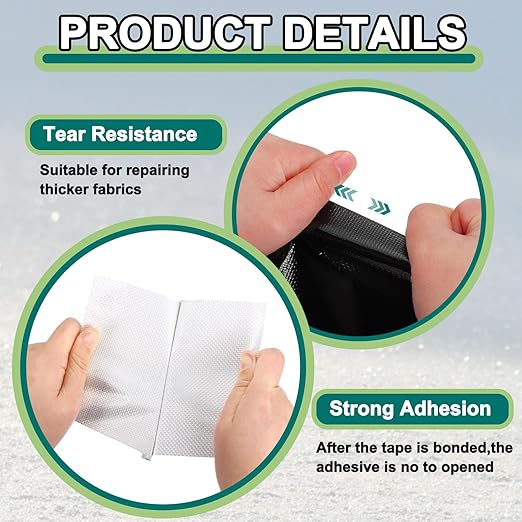 PATIKIL Awning Repair Tape 8m x 20cm Waterproof Canvas Tape High Adhesive Tear Repair Patch Kit for PVC Tarpaulin Tent Awning Fabric RV Sail Boat Cover, Black (7.87" x26.24ft)