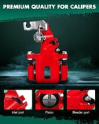 SCITOO 19-B2068 19-B2069 Disc Brake Calipers Assembly with Bracket Fit For Honda For Accord 1998 1999 2000 2001 2002 2006 2007