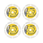 HIGHDRIL Carbide Wood Blade 3" 75mm x Arbor 3/8" 10mm - 4pcs Angle Grinder Cutting Disc for Cutting Wood with Nails Rubber Tubing Plastic Laminate Cement Residue Gypsum Fiberglass