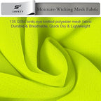 High Visibility Shirts for Men Class 3 Hi Vis Reflective Construction Shirts for Men with Pocket Safety T Shirt for Mens Work Shirt for Mens Short Sleeve