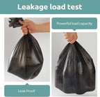 3 Gallon Small Trash Bags 100 Count Biodegradable Mini Garbage Bags Leakproof & Tear Resistant Trash Can Bin Liners Fit Bathroom, Office, Car, Diaper Pail Unscented Black