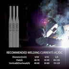 E6013 Welding Rod 3/32" 11LB Carbon Steel Stick Electrodes – Easy Arc Start Welder Rods for Beginners and Pros – Smooth Beads, Strong Performance for Welding Jobs