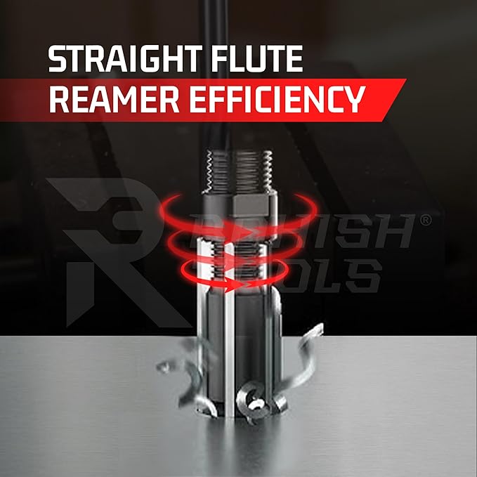 Adjustable Hand Reamer Tool HV to H3 Sizes - 1/4" to 15/32” Reaming Tool for Precise Hole Finishing with Carbon Steel Blades - Hand Tools Reamers for Metal & Wood - 6.35mm - 11.90mm