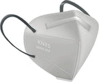 HUHETA KN95 Face Mask 60 PCs, 5-Ply Safety Masks for Men and Women, Filter Efficiency Over 95% (Grey Mask)