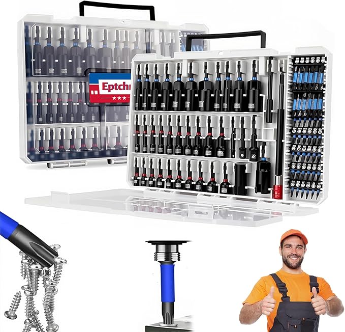 Magnetic Impact Nut Driver Set 80-Piece with Metric & SAE Universal Sockets, Wing Nut Drivers, Socket Adapters, Quick Release Extension, Bit Holder & Power Bits