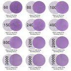 Sanding Discs 1 Inch 120 PCS Wet/Dry Sandpaper Hook and Loop 60-10000 Grits with Polishing Pads, 1/8 Shank Backing Pad and Interface Pad for Drill Grinder Rotary Tools and Wood Metal Jewelry