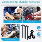 100pcs Nylon Universal Cable Tie Buckle - Zip Ties Heavy Duty Self-Locking, Uv Resistant Plastic Fasteners For Car Daily Repair (Engine Guard, Fenders, Trunk),Wire Bundling Home & Garage Use
