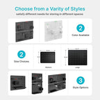 Pegboard Wall Organizer Combination Kit,Overall 33.1"x25.4" Metal Office Pegboard with 21 Accessories, Wall Mounted Peg board Display Panels for Home, Gaming Room, Garage (4Pcs,Black)