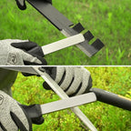 SHARPAL 121N Dual-Grit Diamond Sharpening Stone File Garden Tool Knife Sharpener with Angle Guide Coarse 325 / Extra Fine 1200 Grit for Lawn Mower Blade, Axe, Hatchet, Hedge Shears, Chisels, Drills