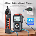 NOYAFA NF-8209S Network Cable Tester, Ethernet Cable Tester with CAT5, CAT6 Line Tracer, PoE, NCV, QCFunction,Length Test, Port Flashing,Fault Line Scan for Cable Grooming,LAN Network Cable Tracer Kit