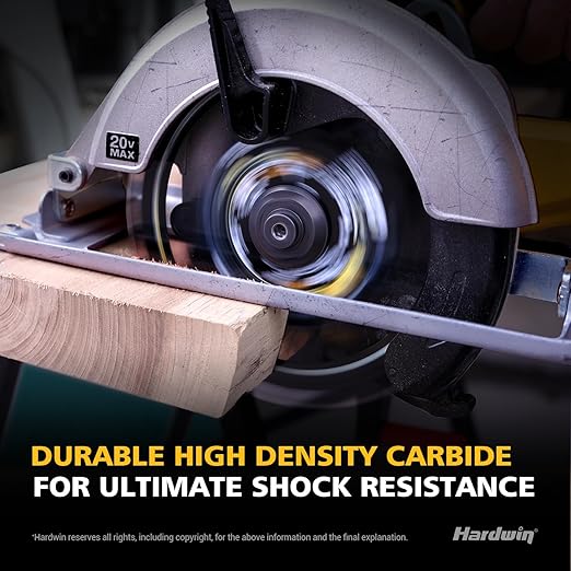 6-1/2 Circular Saw Blades 3-Pack, 40T ATB Carbide - Ultra-Lightweight for Cordless Saws & Old Tools, Saves Battery, Thin Kerf Cuts Wood/Plywood/OSB | Fits DeWalt/Makita/Milwaukee