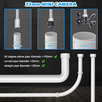 Sanyipace Sewer Camera with Locator 100 FT/30 M, Drain Pipe Inspection Camera with Detector, Waterproof Cámara Probe w/h 512Hz Transmitter, Distance Counter, 9" Color Screen, 16GB TF Card, 5mm Cable