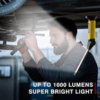 Mechanic Light,1000 Lumens Rechargeable LED Work Light with Magnetic Base, 120° Rotate 3 Modes, 4000mAh Magnetic Flashlight for Car Repair, Camping, and Emergency (1 Pack)