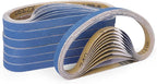40-Piece 1/2 x 18 Inch 320 Grit Zirconia Sanding Belts, Heavy Duty Long-lasting Mini Sanding Bands for Belt Sander, Rust Paint Removal, Wood Metal Grinding and Finishing