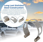 2" (50.8mm) Stainless Exhaust Tacking Band Clamp-On For Welding Fabrication
