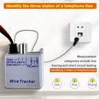 Tone Generator Kit, Wire Tracer Circuit Tester, Tone Tracing Probe Kit, 200EP High Accuracy Cable Tester, Line Finder Toner Inductive Amplifier Variable Tone Generator for Network