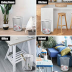 Silver Mesh Trash Cans,10-Pack 6 Gal Mesh Office Trash Can,Open Metal Wire Wastebaskets, Waste Basket Trash Can for Near Desk, Small Garbage Can,Recycling Garbage Container Bin for Office&Home