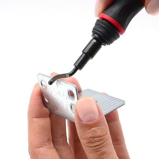 AFA Tooling - Extendable Neck Deburring Tool with 3 Extra Swivel Blades - Works on Metal, Resin, PVC Pipes, Copper, Plastic and 3D Printed Edges - Plumbing & 3D Printing Burr Removal Reamer Tool
