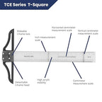 2 Pack - Pacific Arc 36 Inch T Square, Traditional Acrylic Graduated in Inch and Metric, Detachable Head