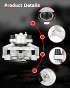 cciyu Front Left & Right Brake Calipers Assembly w/Bracket 19B3116 19B3117 2005 2006 2007 2008 2009 For Ford For Escape,2005 2006 2008 2009 For Mazda For Tribute,2007 2008 2009 For Mercury For Mariner