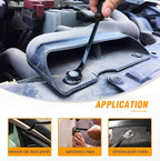 GOOACC 5 PCS Nylon Auto Trim Removal Tool Kit No-Scratch Removal Tool Kit for Car Clip Panel & Audio Dashboard Dismantle Black