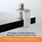 120MM 304 Heavy Duty Stainless Steel C Clamps Tiger Clamp Woodworking Clamp,Features Stable Wide Jaws and Protective Pads (4 Pcs)