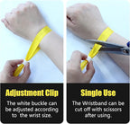 100 Pcs Cloth Event Wristbands, Event Wristbands, Colored Wrist Bands for Events, for Lightweight Concert Wrist Strap for Activities, Party Bracelets for Events (Color : Yellow)