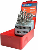 HIGHFIRE 25PCS HSS Metric Drill Bits Set (1mm-13mm/25pcs), Straight Shank Jobber Drill Bits, Metal HSS Twist Drill Bits for Stainless Steel Hard Metal and Cast Iron