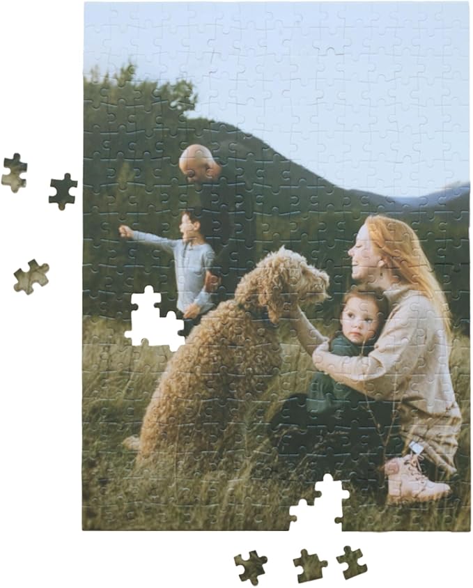 Photo Puzzles for Gift, Pets, Festivals, Weddings, Family Gatherings, Adult Customized Puzzles Jigsaw (Vertical or Horizontal) (None) (300.PC (Vertical/Horizontal))