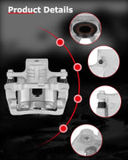 cciyu Rear Right Brake Caliper Assembly w/Bracket 18B5058 For Buick For Enclave,For Cadillac For XTS,For Chevy For Traverse,For GMC For Acadia/For Acadia Limited,For Saturn For Outlook