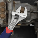 WORKPRO 3-piece Adjustable Wrench Set CR-V with Rubberized Anti-Slip Grips 10-inch, 8-inch, 6-inch