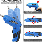 Cordless Electric Screwdriver, 3.6V Rechargeable Power Screwdriver with 47 pcs Accessories, usb charging, 3Nm Screw Gun, mini Carrying screwdriver set with LED Light Electric Power Drill Set