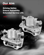 cciyu Front Left & Right Disc Brake Calipers w/Bracket 18B4880 18B4881 2005-2010 For Chevy For Cobalt,2007-2009 For Pontiac For G5,2005-2006 For Pontiac For Pursuit,2003-2007 For Saturn For Ion
