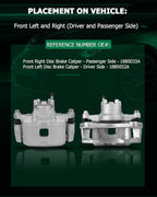SCITOO 18B5032A 18B5033A Disc Brake Calipers Assembly with Bracket Fit For Dodge Caliber 2007 2008 2009 2010 2011 2012